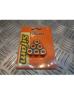 6 galets variateur SIFAM 15 X 12 mm - 6,8 gr scooter mbk 50 booster nitro next r