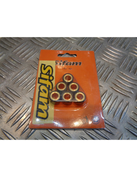 6 galets variateur SIFAM 15 X 12 mm - 6,8 gr scooter mbk 50 booster nitro next r