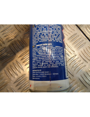 bombe 400 ml ecstar lubrifiant chaine moto mobylette kart buggy atv quad ...