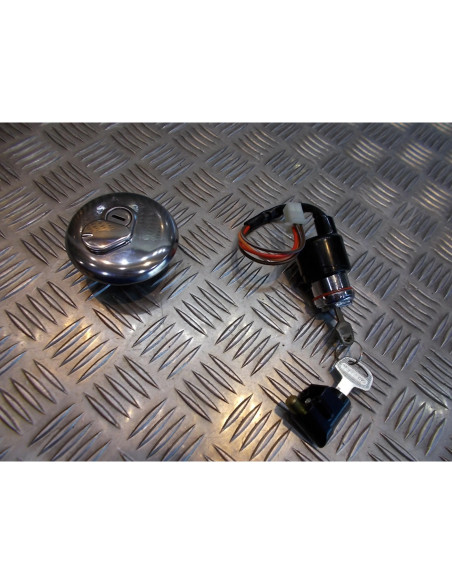 kit neiman contacteur cle serrure bouchon essence pour moto suzuki 125 gn