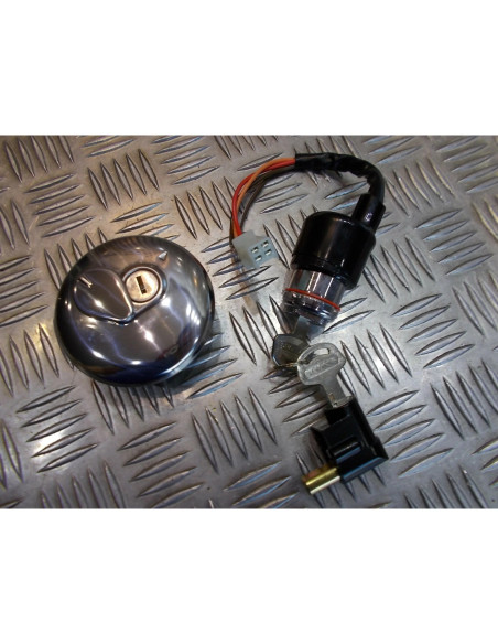 kit neiman contacteur cle serrure bouchon essence pour moto suzuki 125 gn