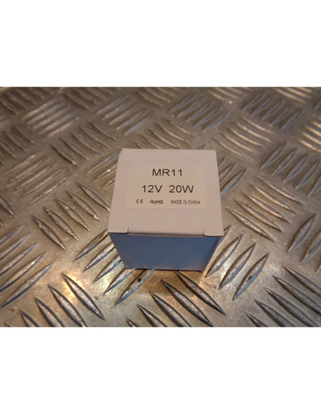 ampoule spot halogene mr11 12v - 20w gu4 pour phare tete de fourche moto scooter