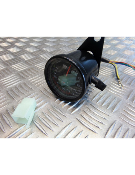 compteur vitesse mecanique noir voyant tableau bord voyant universel adaptable m