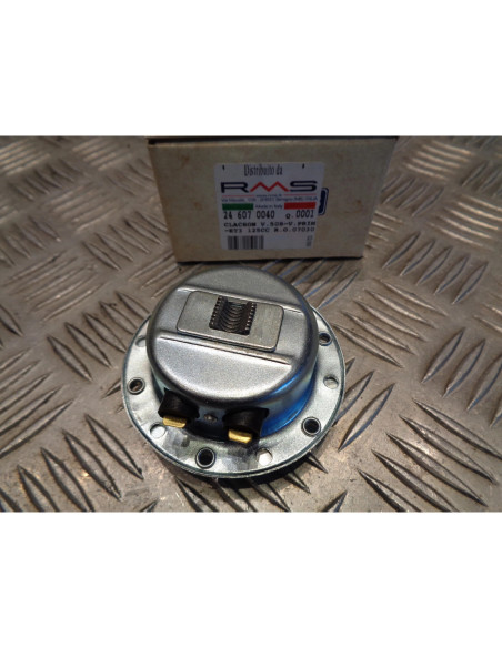 Klaxon D.72mm 6V AC RMS Noir scooter vespa 50 125 primavera ET3 et autres moto c