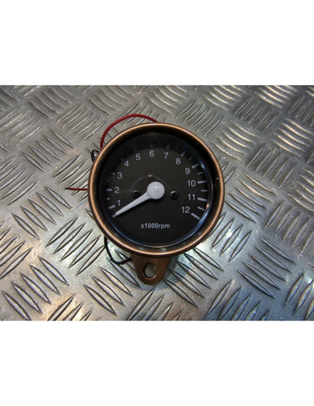 compteur compte tours mecanique universel adaptable couleur cuivre scooter moto
