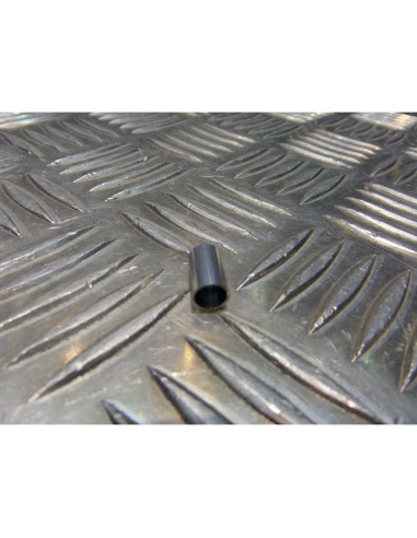 2 x embout butee arret gaine cable d 6,8 mm x lg 12 mm - perce 3 mm et alese 6 m