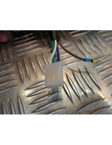 phare metal chrome universel verre jaune moto bobber custom chopper cafe racer s