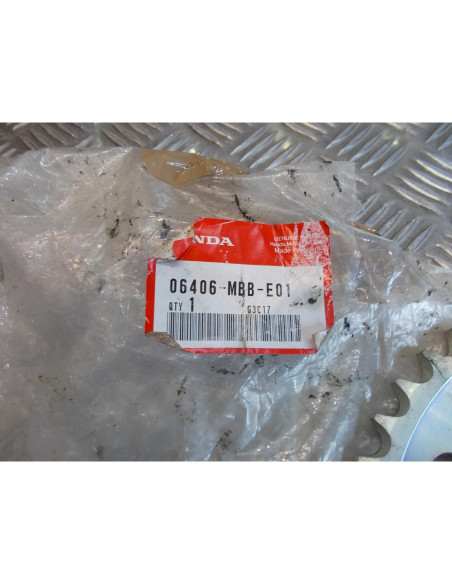 couronne + pignon transmission 06406-mbb-e01 moto honda vfr 1000 f 1998 - 2006