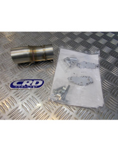 tube intermediaire raccord pot echappement origine sur silencieux crd moto ktm e