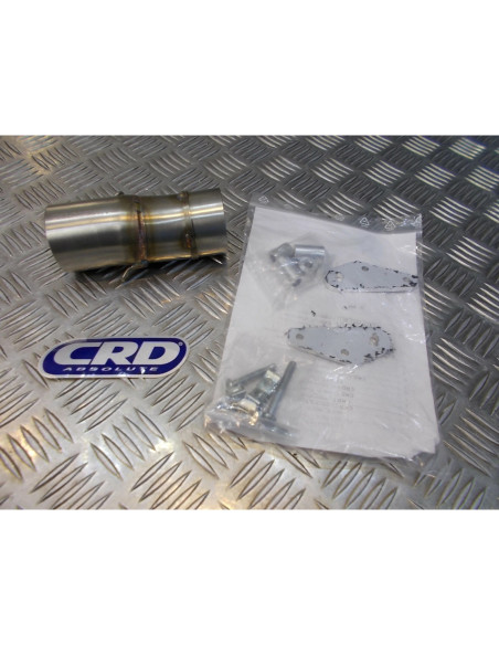 tube intermediaire raccord pot echappement origine sur silencieux crd moto ktm e