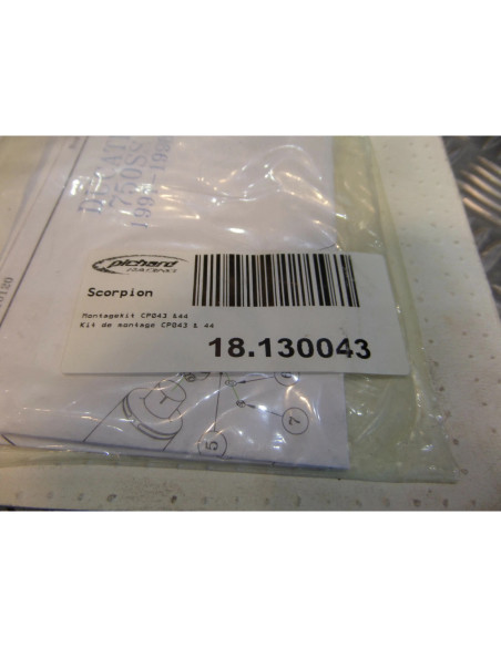 montage scorpion cp043 44 tube pot silencieux moto ducati 750 ss Z039.10013-R co