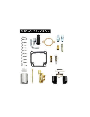 kit necessaire reparation carburateur type dellorto phbg ad joint gicleur vis fl