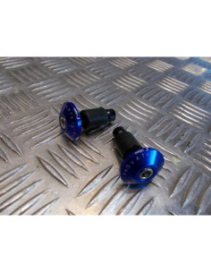 jeu embout bleu plat guidon diametre 22 mm moto scooter universel adaptable quad