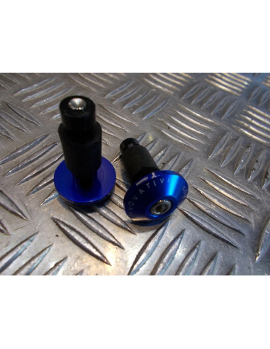 jeu embout bleu plat guidon diametre 22 mm moto scooter universel adaptable quad