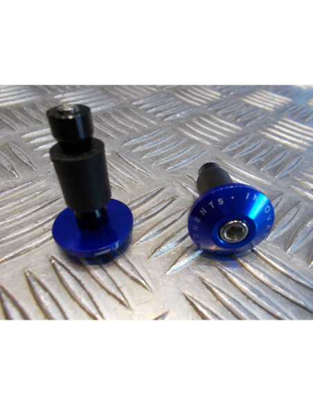 jeu embout bleu plat guidon diametre 22 mm moto scooter universel adaptable quad