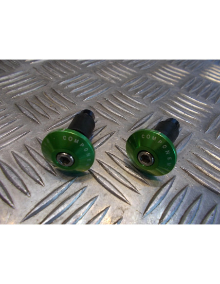 jeu embout vert plat guidon diametre 22 mm moto scooter universel adaptable quad