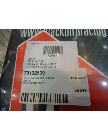 kit complet blackbird autocollants stickers housse de selle dream graphic 3 moto