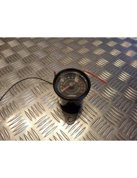 compteur compte tours electrique universel noir adaptable scooter moto quad