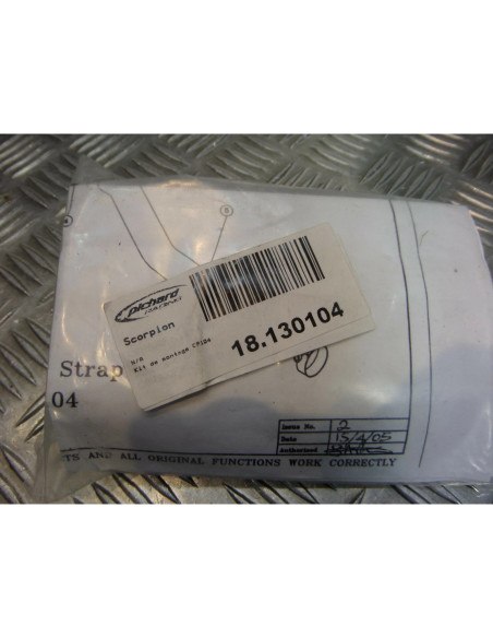 montage scorpion cp104 tube pot silencieux moto honda cbr 600 Z039.10028-R colli