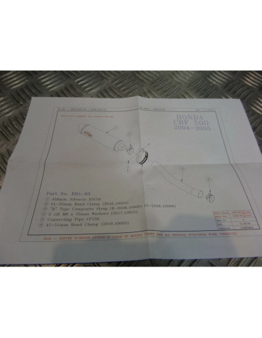 montage scorpion cp256 tube pot silencieux patte moto honda cbf 500 Z039.HA83 co