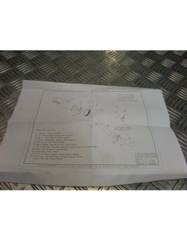 montage scorpion cp252 tube pot silencieux moto suzuki gs 500 f gsf Z039.SI82 co