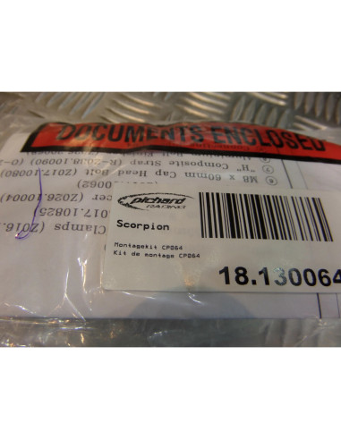 montage scorpion cp064 tube pot silencieux moto honda cbr 600 fi f4i Z039.HA74