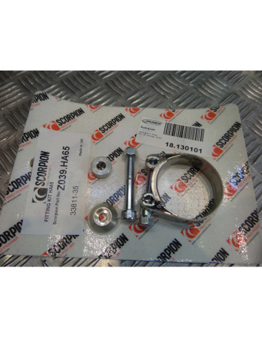 montage scorpion cp101 tube pot silencieux moto honda cbr 1000 f Z039.HA65 colli