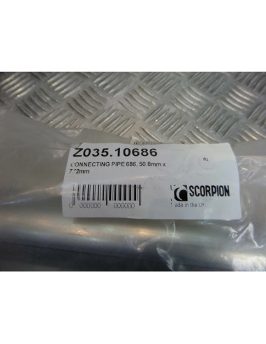 manchon tube gauche silencieux pot moto kawasaki zzr 1400 scorpion cp686 7600000
