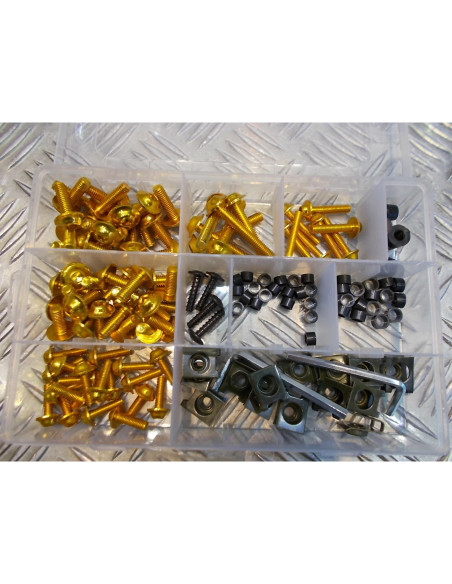 137 vis boulon ecrou clips jaune cache carenage carrosserie moto scooter fixatio