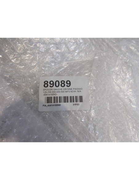 cache spoiler gauche noir scooter piaggio 125 250 300 400 500 mp3 65614100nd car
