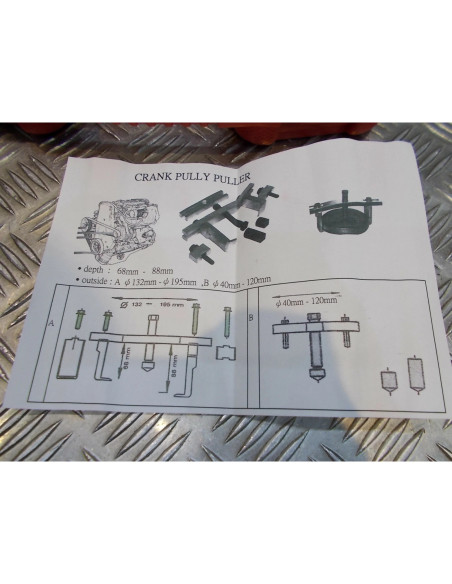 coffret arrache extracteur multi volant rotor allumage vide-reaff bihr ds1053 ou