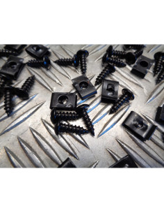 kit 50 vis carrosserie carenage cache avec 50 ecrou clips en u scooter moto quad 2