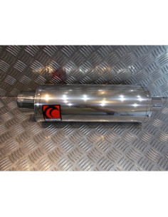 silencieux scorpion large oval plat inox 350 mm moto 18.115101 SC53SEO pot echap