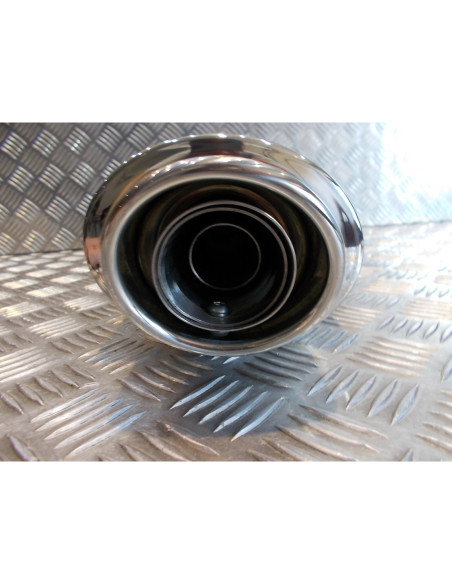 silencieux scorpion large oval plat inox 350 mm moto 18.115101 SC53SEO pot echap