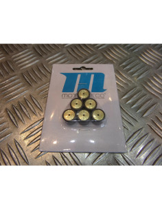 6 galets variateur motoforce 15 X 12 mm - 11 gr scooter mbk 50 booster nitro nex