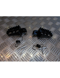 paire cale repose pied noir moto cross honda 50 70 80 100 crf xr dirt bike ...