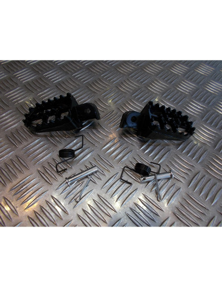 paire cale repose pied noir moto cross honda 50 70 80 100 crf xr dirt bike ...