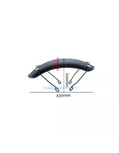 garde boue avant metal noir universel moto bobber custom chopper cafe racer scra