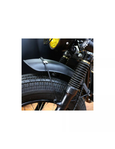 garde boue avant metal noir universel moto bobber custom chopper cafe racer scra