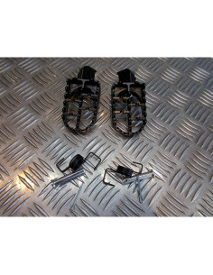 paire cale repose pied noir moto cross honda 50 70 80 100 crf xr dirt bike ... 2