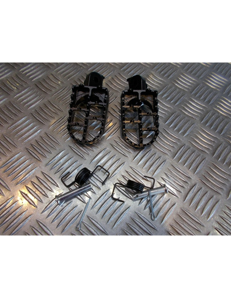 paire cale repose pied noir moto cross honda 50 70 80 100 crf xr dirt bike ...