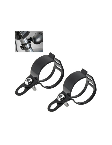 jeu platine support fixation clignotant sur fourche diam 27 mm a 36 mm moto quad