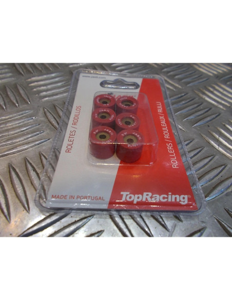 6 galets variateur JASIL 15 X 12 mm - 9 gr scooter mbk 50 booster nitro next roc