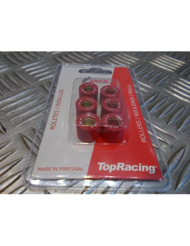 6 galets variateur JASIL 15 X 12 mm - 6,5 gr scooter mbk 50 booster nitro next r