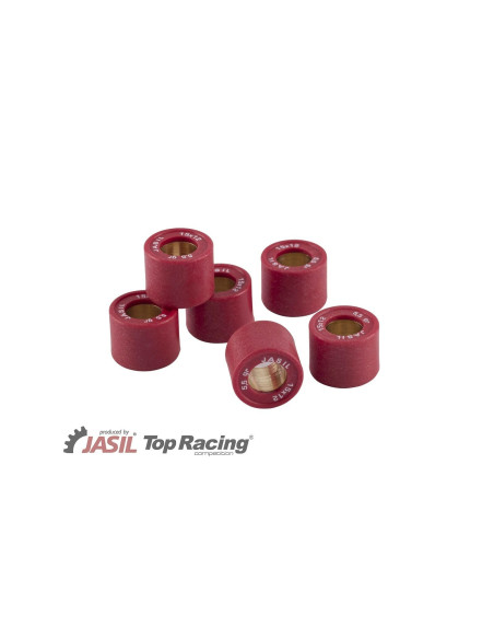 6 galets variateur JASIL 15 X 12 mm - 5,5 gr scooter mbk 50 booster nitro next r