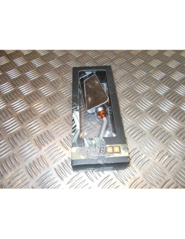 retroviseur gauche stage6 alu type f1 universel adaptable m8 scooter moto
