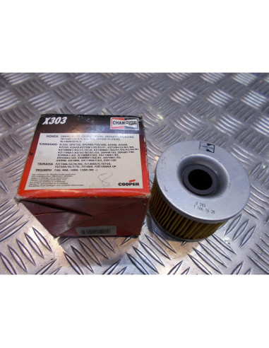 filtre a huile champion x303 moto honda kawasaki yamaha triumph
