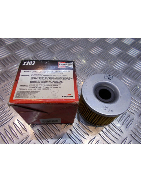 filtre a huile champion x303 moto honda kawasaki yamaha triumph