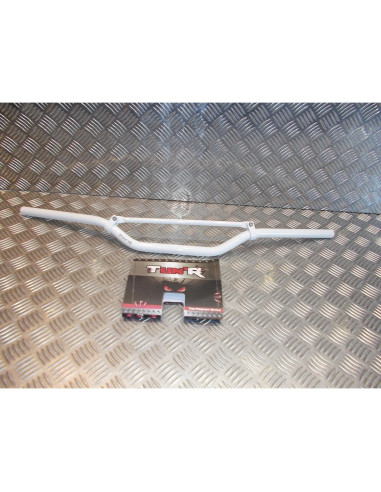 guidon turn blanc alu diam 22 mm l 810 mm x h 55 mm avec barre renfort universel