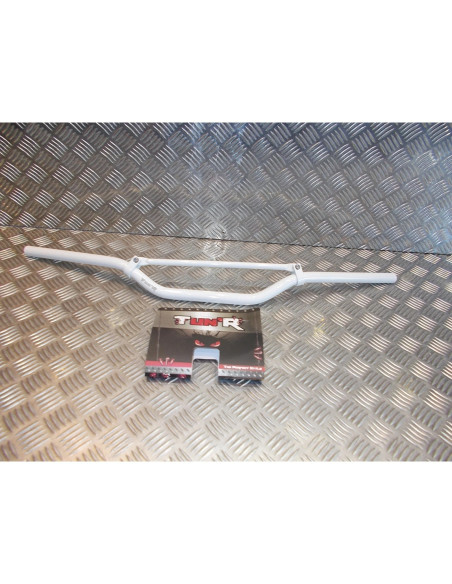 guidon turn blanc alu diam 22 mm l 810 mm x h 55 mm avec barre renfort universel